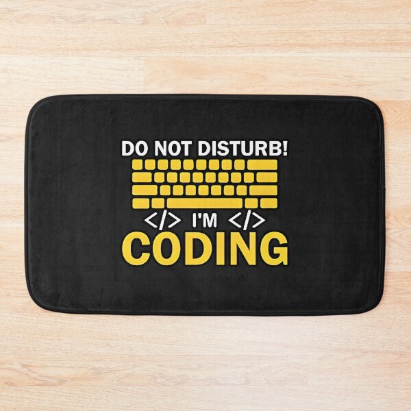 Item preview, Do Not Disturb I am Coding Warning For Programmers designed and sold by Zenith Design.