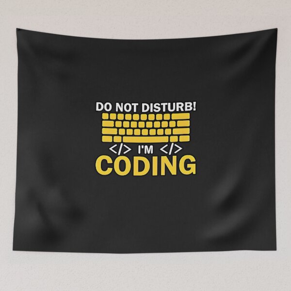 Item preview, Do Not Disturb I am Coding Warning For Programmers designed and sold by Zenith Design.