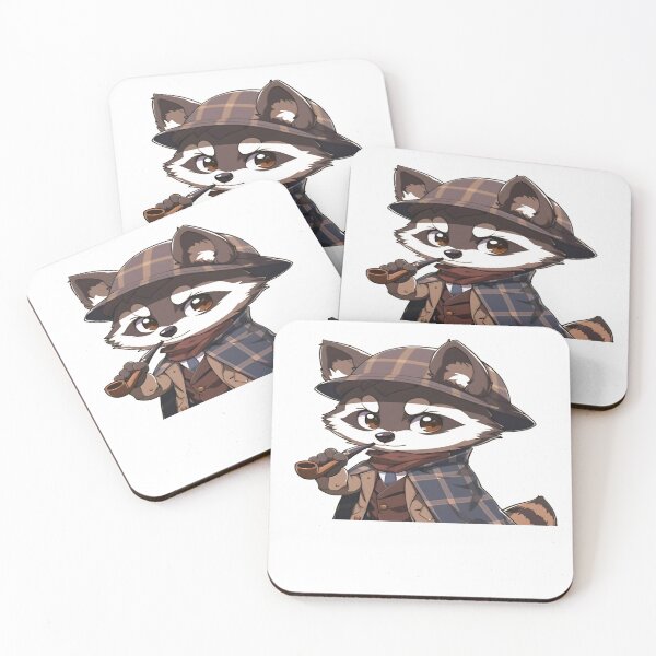 Item preview, Cartoon Sherlock Holmes Raccoon Classic T-Shirt designed and sold by pp-por.