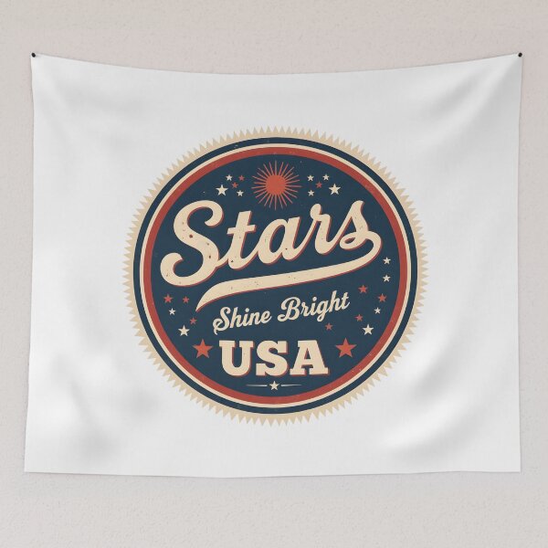 Item preview, Stars Shine Bright USA Shirt – Retro Patriotic Fireworks Design designed and sold by relso.
