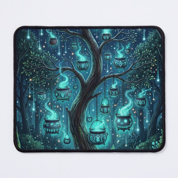 Item preview, Mystic Rune Lantern Tree – Enchanted Forest Night Magic designed and sold by Herzbaumatelier.