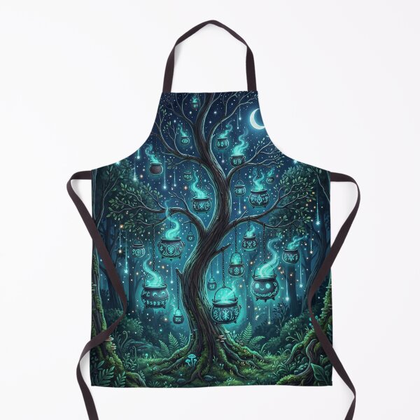 Item preview, Mystic Rune Lantern Tree – Enchanted Forest Night Magic designed and sold by Herzbaumatelier.