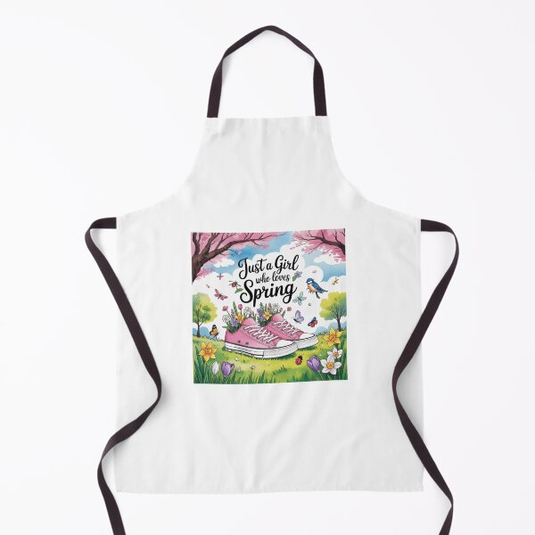 Item preview, Just a Girl Who Loves Spring T-Shirt – Cute Floral Sneaker Nature Design for Spring Lovers & Cottagecore Gift Buyers designed and sold by GemBob Creations.