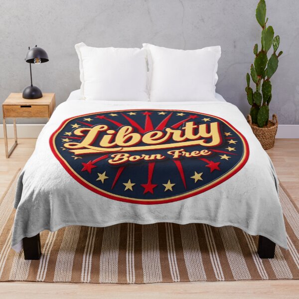 Item preview, Liberty Born Free Shirt – Vintage 70s Patriotic Independence Day Design designed and sold by relso.
