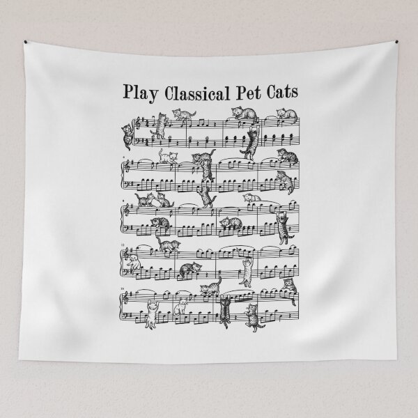 Item preview, Play Classical Sheet Music Pet Cats Funny Cute Kittens designed and sold by GrandeDuc.