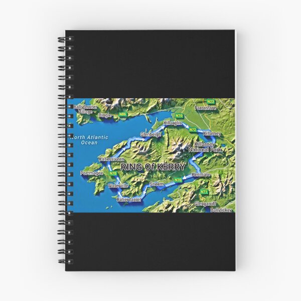 Item preview, Ring Of Kerry Map 2 County Kerry Ireland designed and sold by OliDesigns.