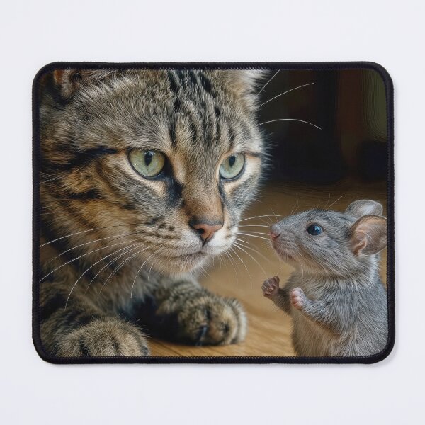Item preview, Tabby Cat and Mouse Encounter designed and sold by Maria Dryfhout.