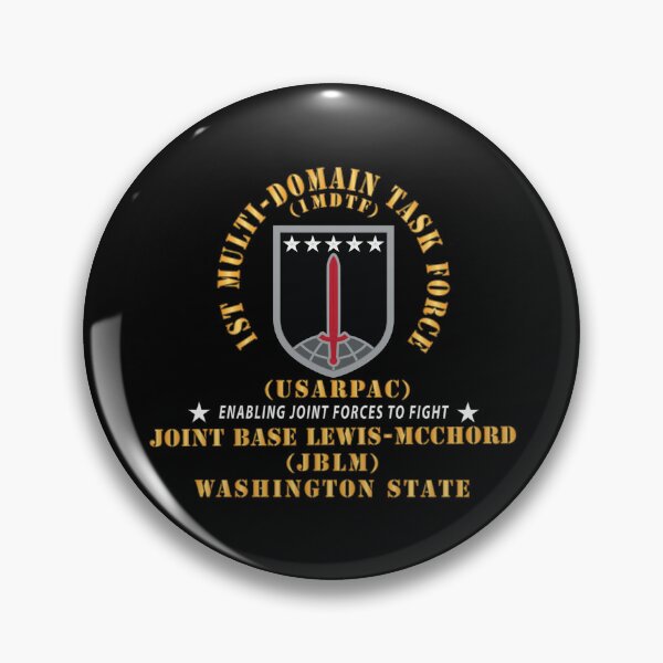 Item preview, Army - 1st Multi-Domain Task Force (1MDTF) - USAPAC -  JBLM, Washington State X 300 designed and sold by Military Insignia Products.
