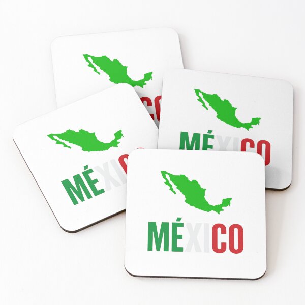 Item preview, Mexico Map Silhouette with Flag Colors Typography designed and sold by Crevadstore .
