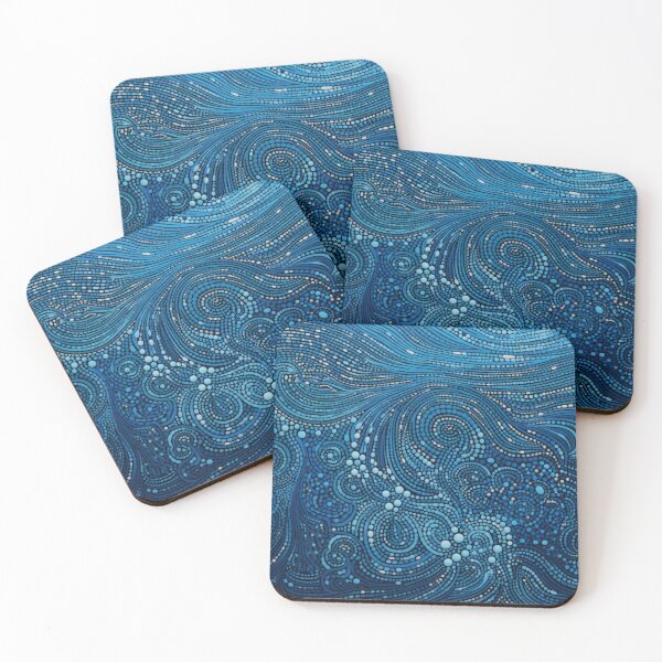 Item preview, Aboriginal Inspired Dot Art - The Serenity of the Waves designed and sold by GrinGalore.