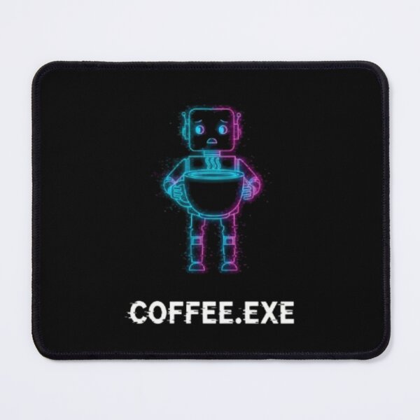 Item preview, Coffee.exe – Funny Programmer Robot Cyberpunk Design designed and sold by trend-forge.