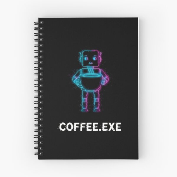 Item preview, Coffee.exe – Funny Programmer Robot Cyberpunk Design designed and sold by trend-forge.