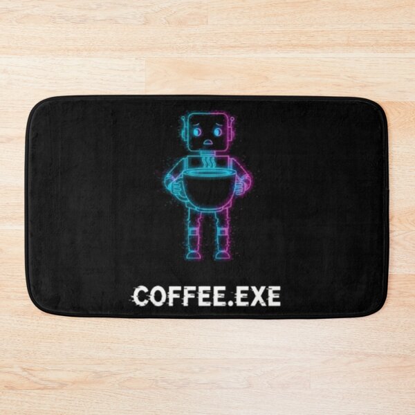 Item preview, Coffee.exe – Funny Programmer Robot Cyberpunk Design designed and sold by trend-forge.