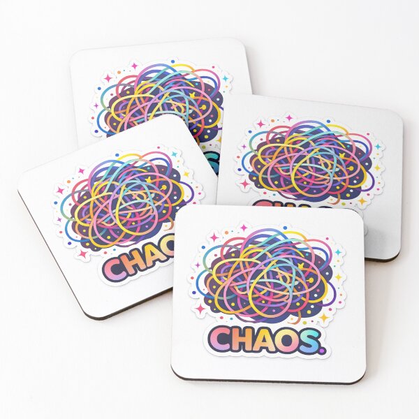 Item preview, Chaos But Aesthetic Colorful Abstract Sticker designed and sold by freespirit03.