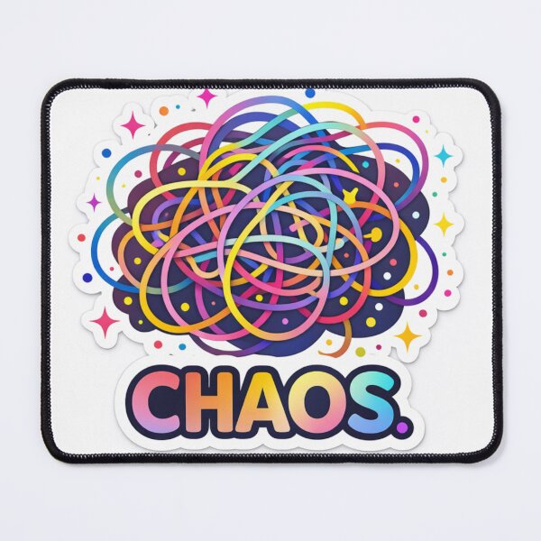 Item preview, Chaos But Aesthetic Colorful Abstract Sticker designed and sold by freespirit03.