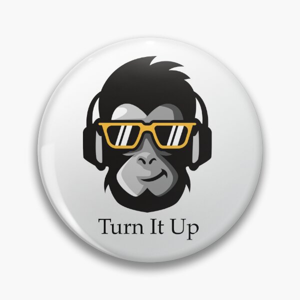 Item preview, Turn It Up Monkey Headphones Funny Music T-Shirt designed and sold by AmadeoBe.
