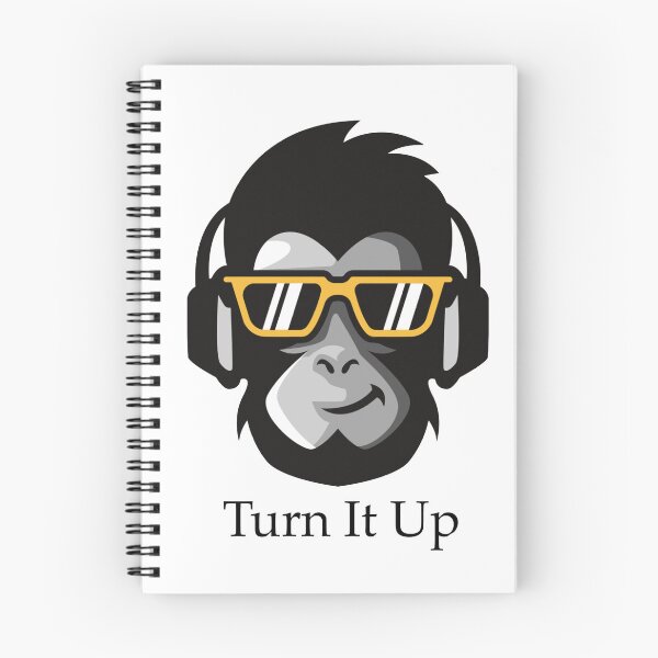 Item preview, Turn It Up Monkey Headphones Funny Music T-Shirt designed and sold by AmadeoBe.
