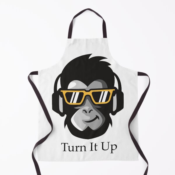 Item preview, Turn It Up Monkey Headphones Funny Music T-Shirt designed and sold by AmadeoBe.