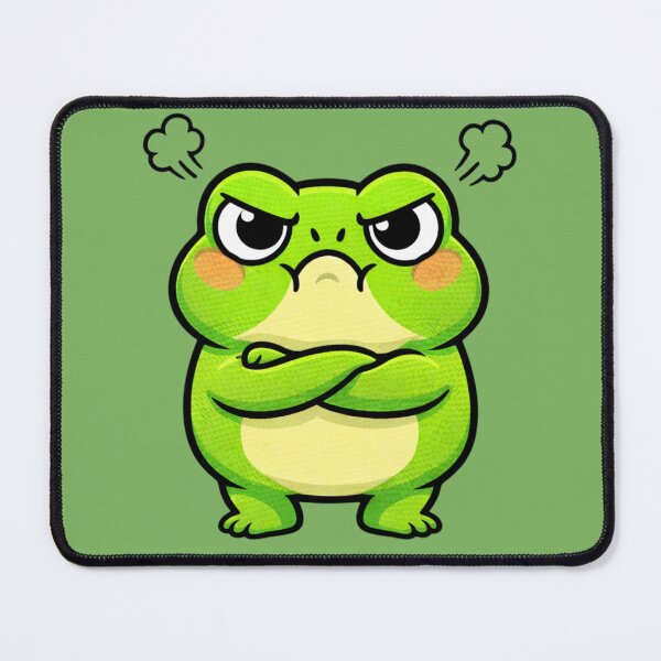 Item preview, Angry Frog Meme – Cute Kawaii Grumpy Frog Funny Monday Mood Design designed and sold by ColorSplash123.