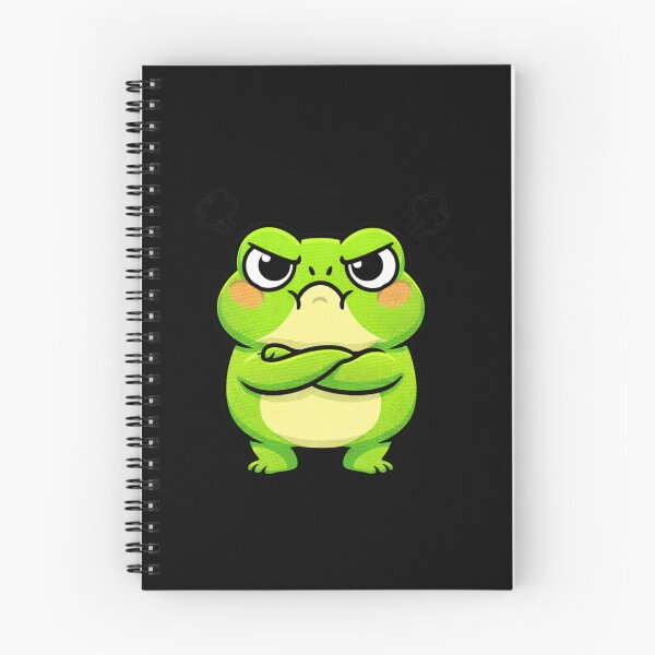 Item preview, Angry Frog Meme – Cute Kawaii Grumpy Frog Funny Monday Mood Design designed and sold by ColorSplash123.