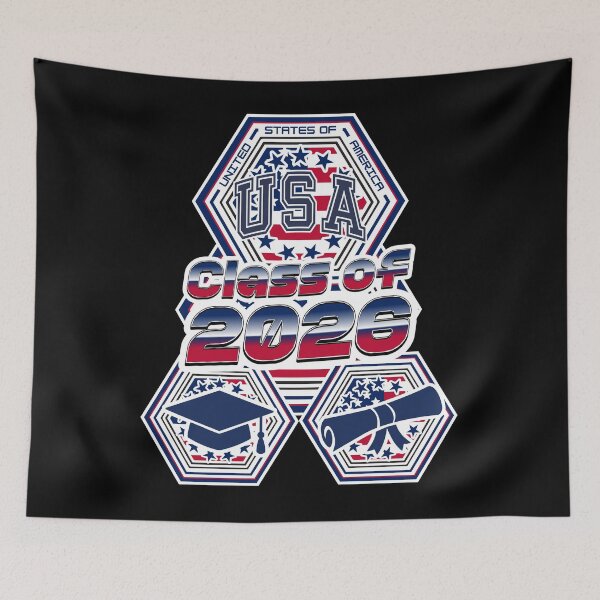 Item preview, Class of 2026 – Patriotic USA Graduation Design with Stars, Stripes & Senior Icons designed and sold by GFamilyC.
