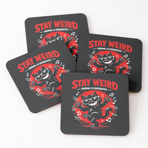 Item preview, Stay Weird Cat – Funny Dancing Cat Meme designed and sold by Taans-Creation.