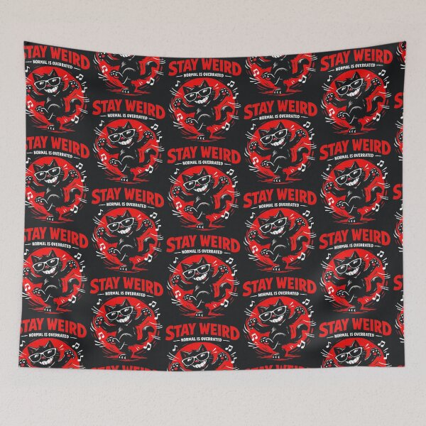 Item preview, Stay Weird Cat – Funny Dancing Cat Meme designed and sold by Taans-Creation.