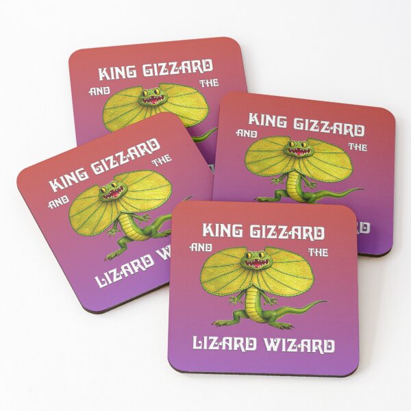 Item preview, King Gizzard and the Lizard Wizard Frilled Lizard Cartoon Mascot  designed and sold by Q Art & Design .