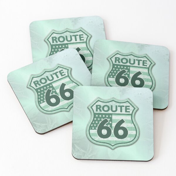 Item preview, Crisp Vintage Route 66 American Flag designed and sold by MarCinu Art.