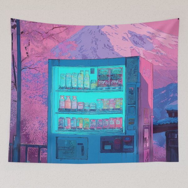 Item preview, Neon Vending Dream under Pink Peaks designed and sold by Venon28.