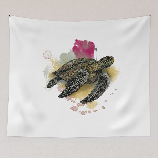 Item preview, Summer Splash Sea Turtle designed and sold by Apostrophe8.