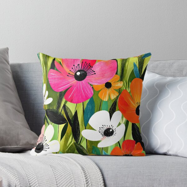 Item preview, Joyful Floral Garden Vibrantly Colorful Contemporary Modern Art designed and sold by DEC02.