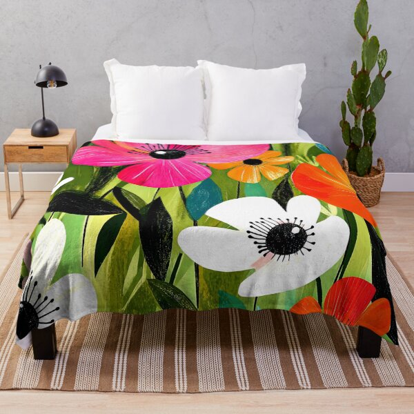 Item preview, Joyful Floral Garden Vibrantly Colorful Contemporary Modern Art designed and sold by DEC02.