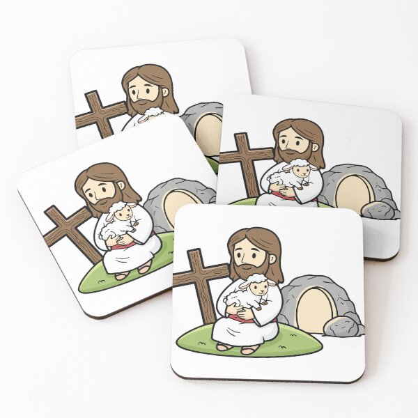 Item preview, The Good Shepherd - Jesus with Lamb and Empty Tomb designed and sold by Artsy Corner.