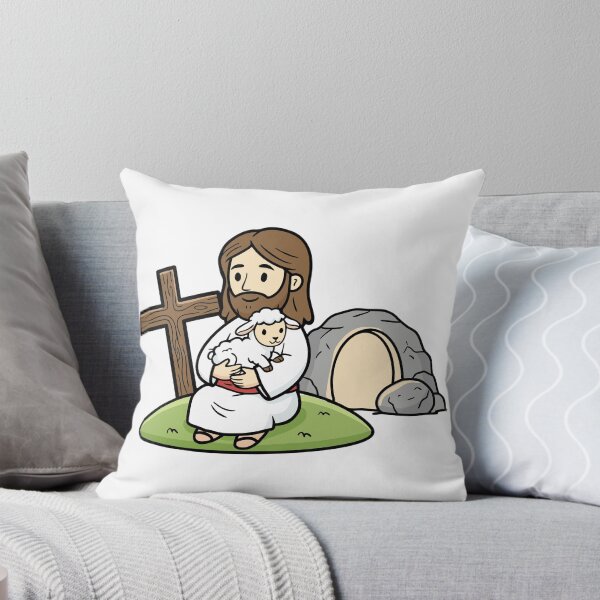 Item preview, The Good Shepherd - Jesus with Lamb and Empty Tomb designed and sold by Artsy Corner.