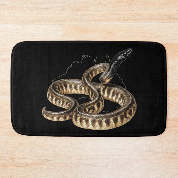 Item preview, The Solar-Powered Tar Pot: Black-headed Python (Aspidites melanocephalus) Vintage Wildlife Print designed and sold by FreiherrPK.