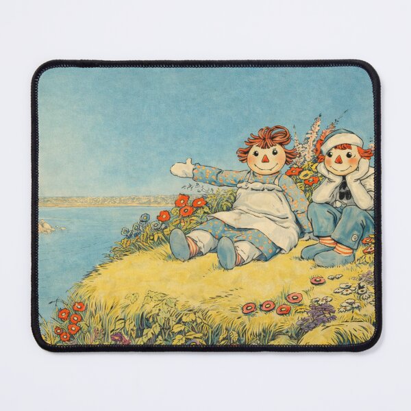 Item preview, Raggedy Ann and Andy Storybook Illustration Lakeside Adventure Scene for Vintage Children’s Book Art Lovers designed and sold by RickE.