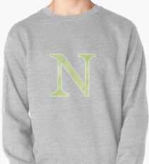 Lime Watercolor Ν Pullover Sweatshirt