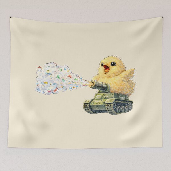 Item preview, Tank Chick Fires Confetti designed and sold by EdvvinStudios.