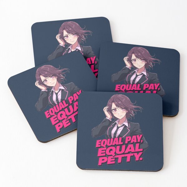 Item preview, Equal Pay Equal Petty Funny Anime Office Girl Sarcastic Humor designed and sold by ConfuseLab Shop.