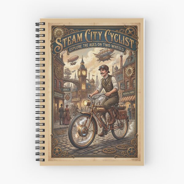 Item preview, Steam City Cyclist  designed and sold by Jeeklsdotcom.