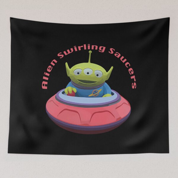 Item preview, Alien Swirling Saucers Ride Design designed and sold by kingsdeen.
