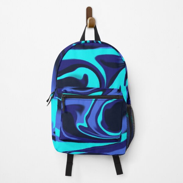 Item preview, Deep Ocean Liquid Marble – Blue and Cyan Fluid Art Pattern designed and sold by VitalusDesignArtV.