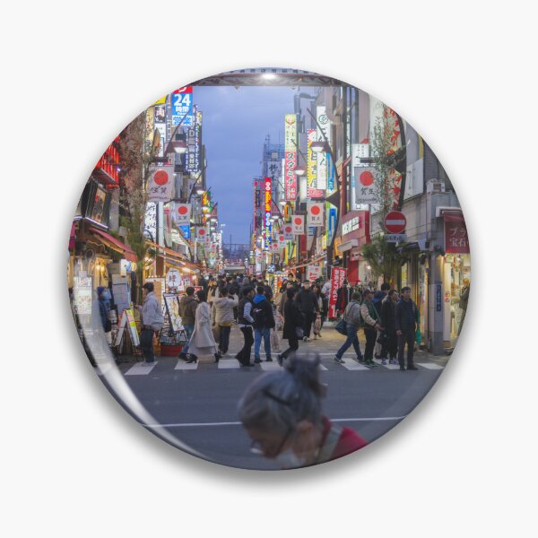 Item preview, Elderly Woman Crossing Street at Ueno Nakadori Shotengai, Tokyo designed and sold by Pix4Japan.