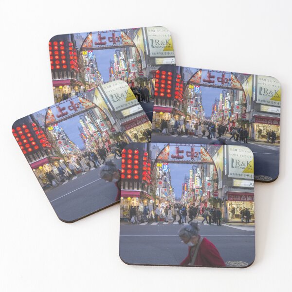Item preview, Elderly Woman Crossing Street at Ueno Nakadori Shotengai, Tokyo designed and sold by Pix4Japan.