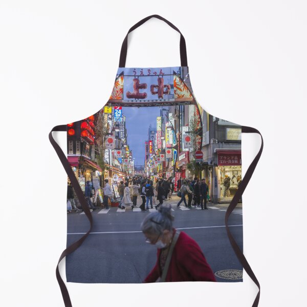 Item preview, Elderly Woman Crossing Street at Ueno Nakadori Shotengai, Tokyo designed and sold by Pix4Japan.