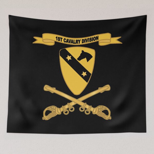 Item preview, Army - 1st Cavalry Division - DUI w Ribbon - Br X 300 designed and sold by Military Insignia Products.