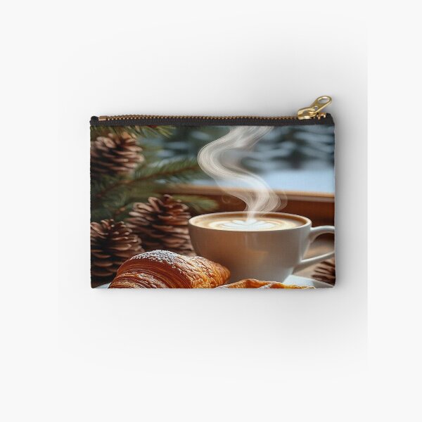 Item preview, Cozy Winter Breakfast – Coffee, Croissant and Waffle designed and sold by AmetistLight.