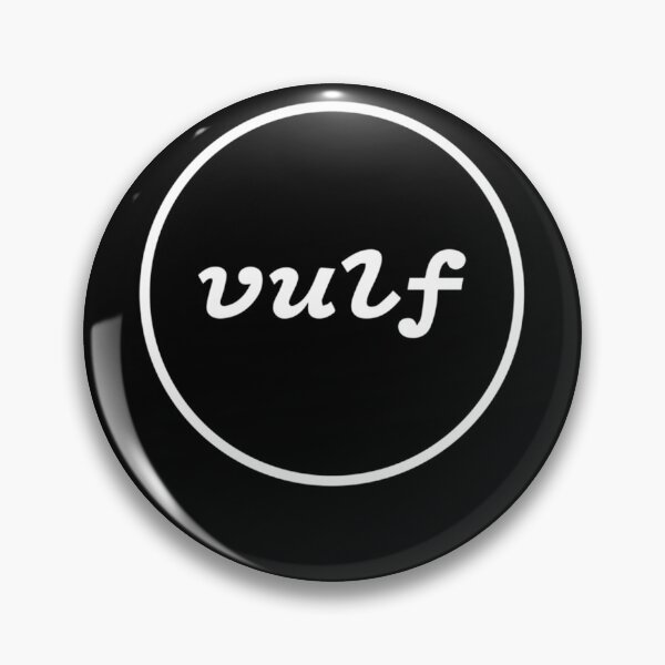 Item preview, Inscription Vulf in White Circle  designed and sold by megablack gamez.