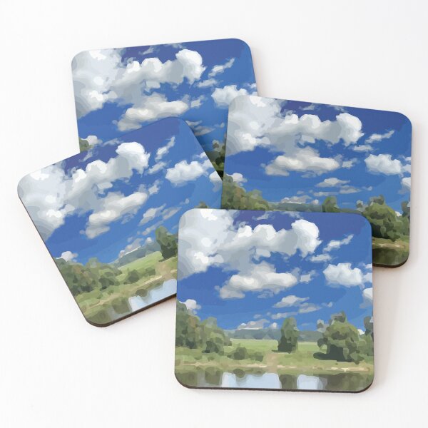 Item preview, Vibrant Blue Sky Reflected Landscape designed and sold by Arturo Daniel Garcia Palomo.